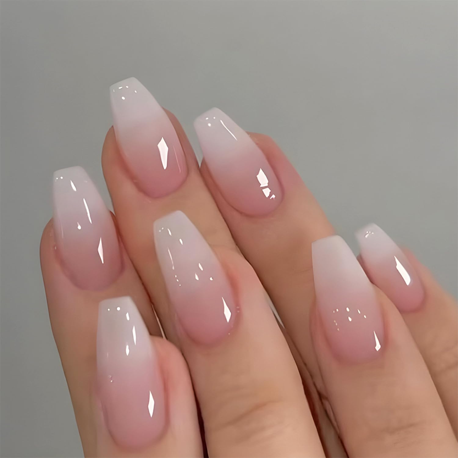 24'lü Parlak Kısa Tabut Şeklin - Nail Art Pink incelemesi ve fiyatı