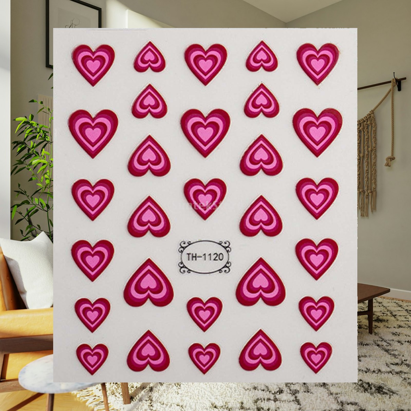 Sevgililer Günü 3D Kalp Şeklin - Nail Art Valentines Day incelemesi ve fiyatı