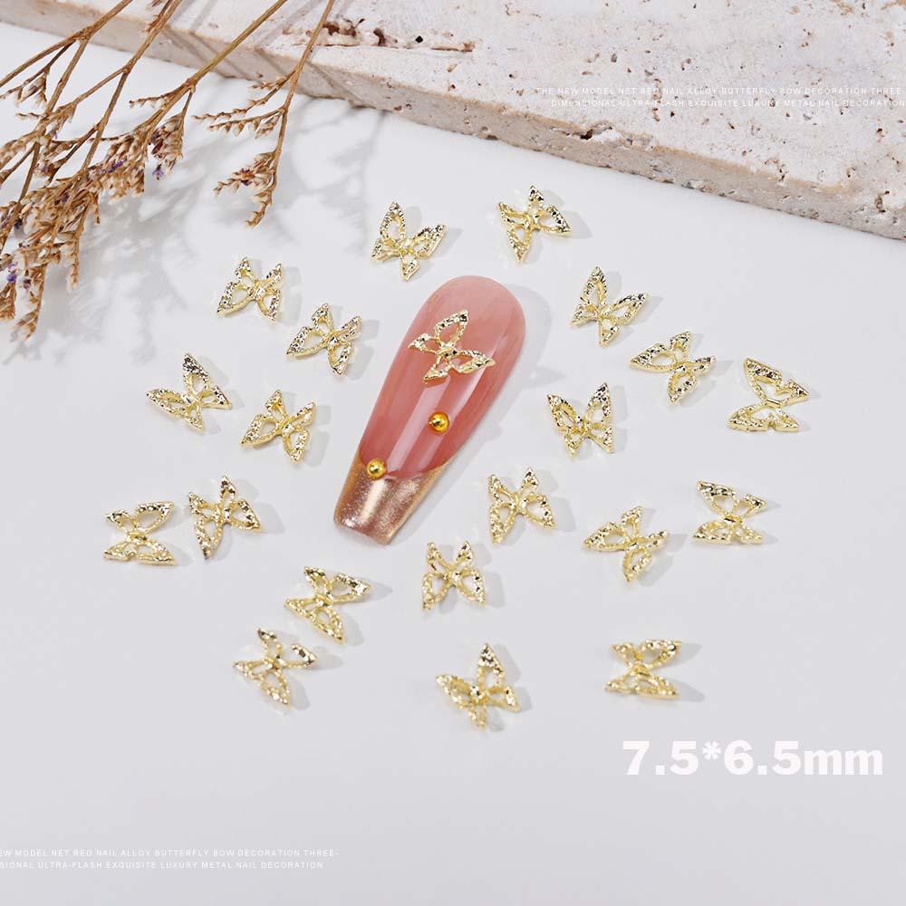 20 adet 3D Zarif Hollow Kelebe - Nail Art Valentines Day incelemesi ve fiyatı