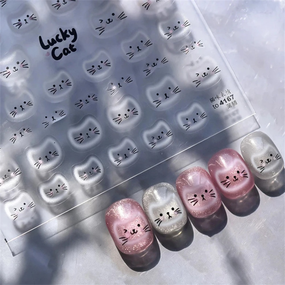 Beyaz Halo Boyalı Kedi Yüzü Ba - Nail Art Orange incelemesi ve fiyatı